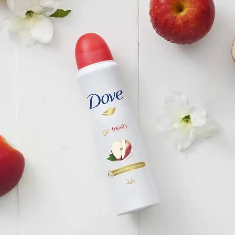 اسپری ضد تعریق داو Go Fresh رایحه سیب و چای سفید – محافظت 48 ساعته — تصویر ۲