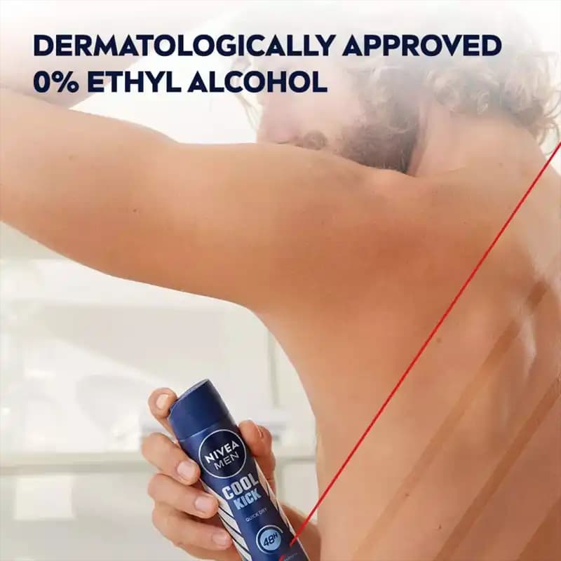 اسپری ضد تعریق مردانه نیوآ Cool Kick اصل Nivea — تصویر ۳