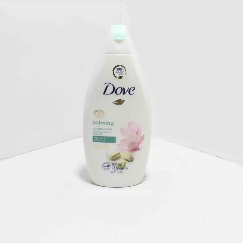 شامپو بدن داو حاوی کرم پسته و رایحه گل مگنولیا Dove نرم‌کننده و لطافت‌بخش پوست — تصویر ۳
