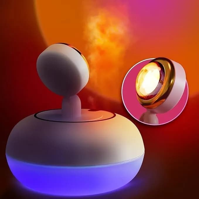 دستگاه بخور و چراغ غروب (Sunset Light Humidifier) مدل LL20 |همراه با نورپردازی