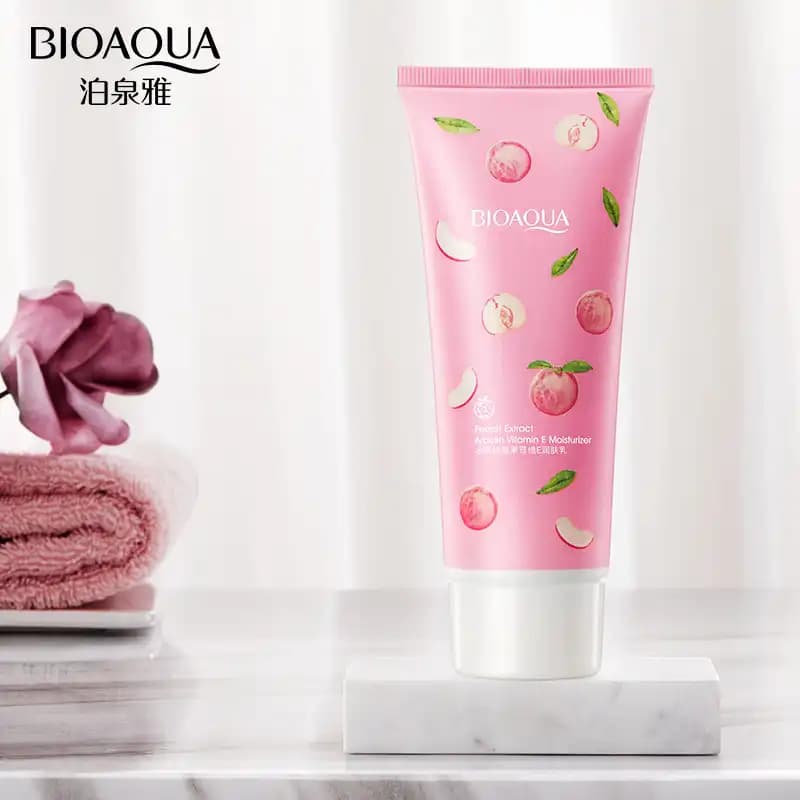 فوم شستشوی صورت بیوآکوا مدل هلو BIOAQUA | روشن‌کننده و نرم‌کننده پوست — تصویر ۳