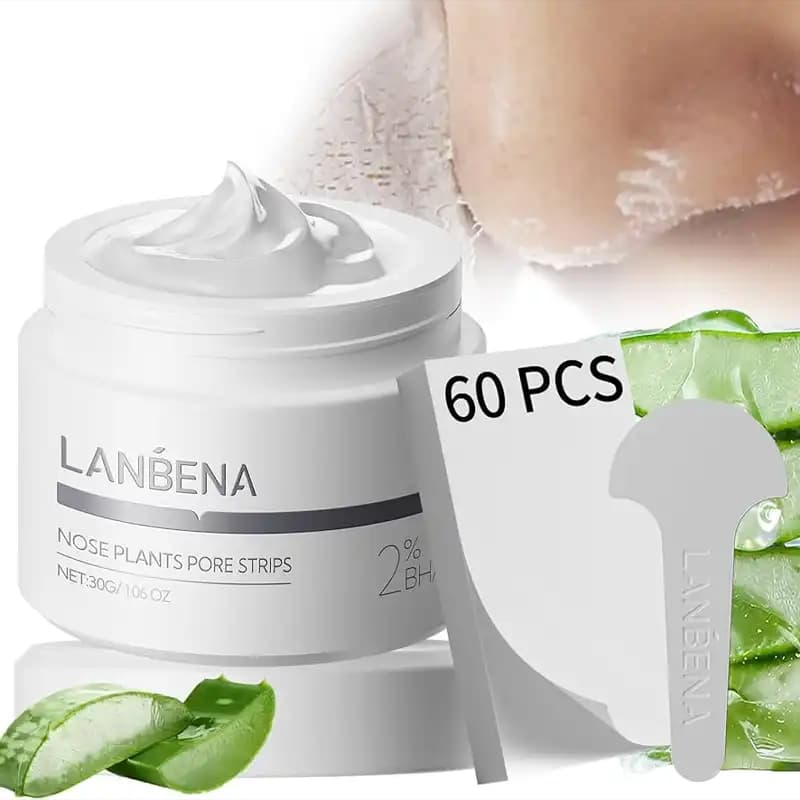 چسب بینی لانبنا BHA 2% (طرح جدید) 60 عددی | پاکسازی جوش های سرسیاه — تصویر ۵