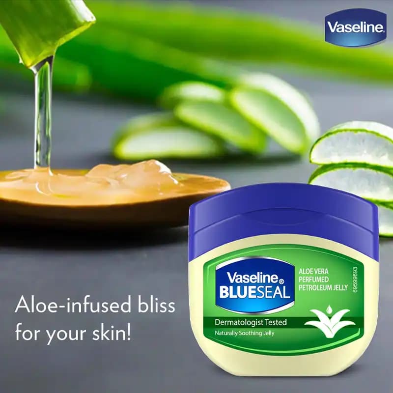 ژل کرم مرطوب کننده وازلین مدل آلوئه فرش Aloe Fresh BlueSeal — تصویر ۳