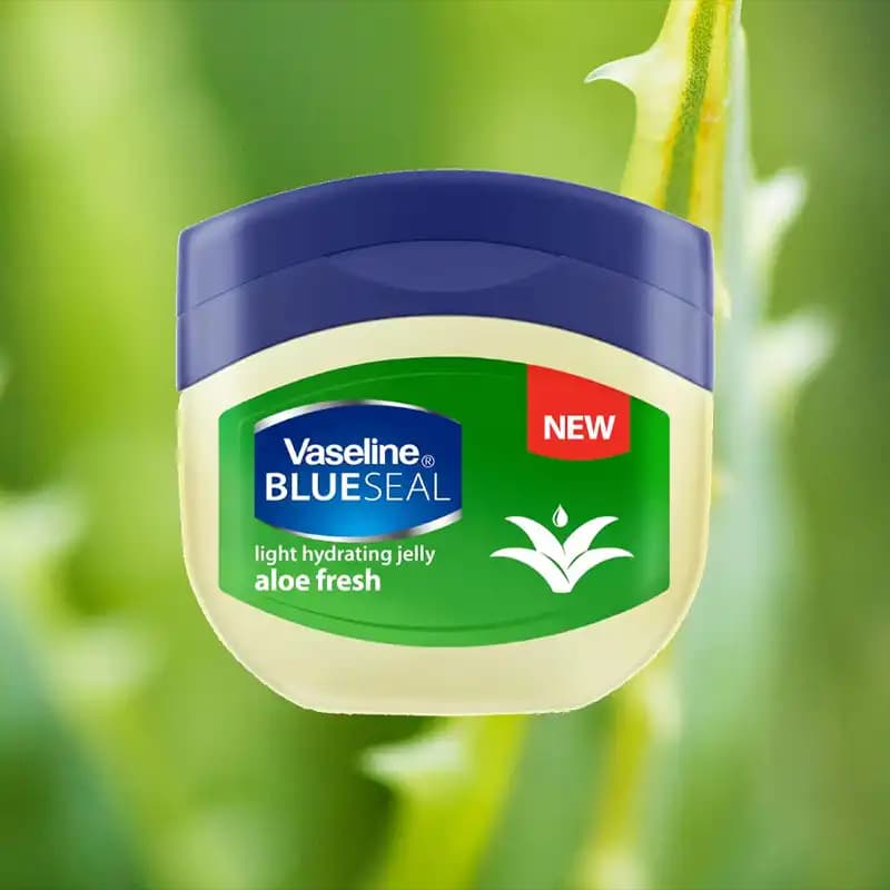ژل کرم مرطوب کننده وازلین مدل آلوئه فرش Aloe Fresh BlueSeal — تصویر ۵
