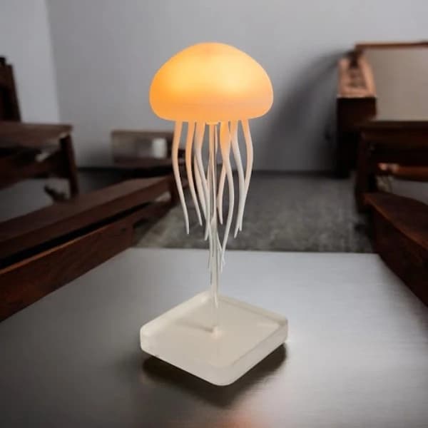 چراغ خواب عروس دریایی Mood Light | نورپردازی RGB، باتری قابل شارژ و حالت واکنش به صدا