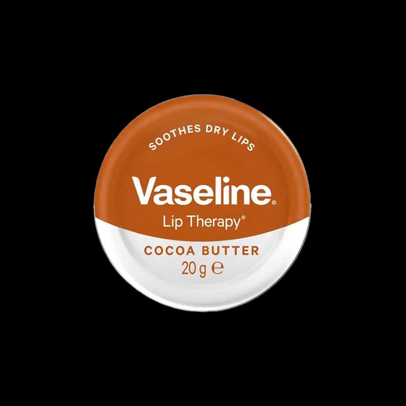 بالم لب کاسه ای وازلین مدل کره کاکائو قهوه ای – Vaseline Cocoa Butter