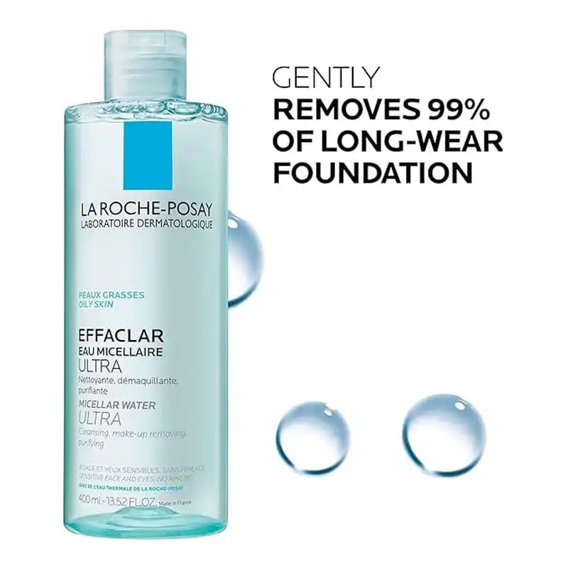 میسلار واتر لاروش پوزای مدل Effaclar – مناسب پوست چرب، حساس و جوش دار — تصویر ۵