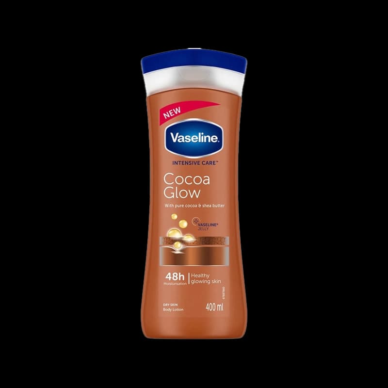لوسیون بدن کاکائو وازلین Cocoa Glow – تغذیه و درخشش پوست خشک