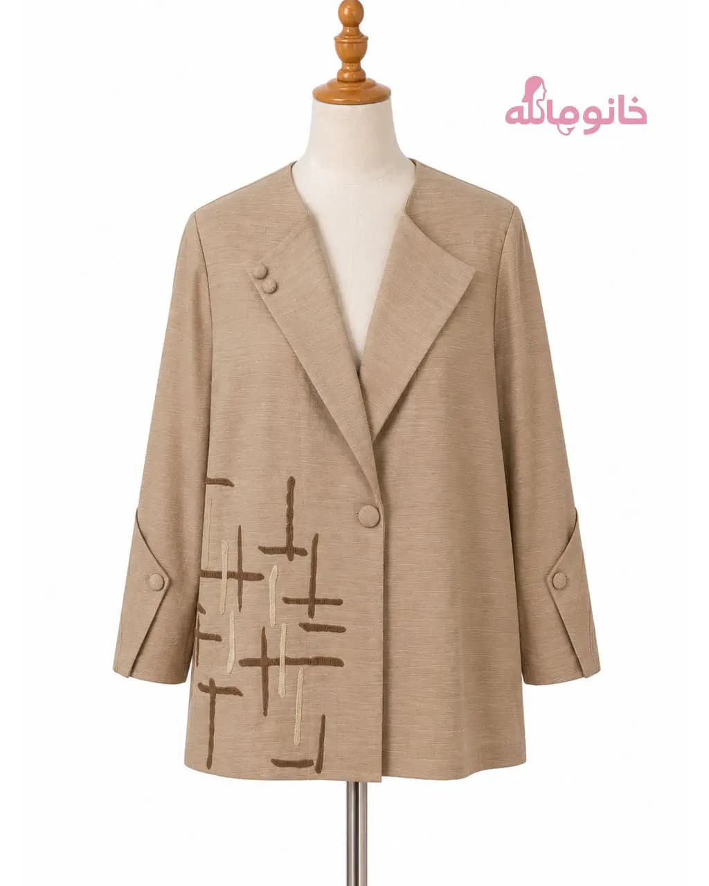 کت ژاکارد نیزل 20499 خرجکار گلدوزی — تصویر ۳