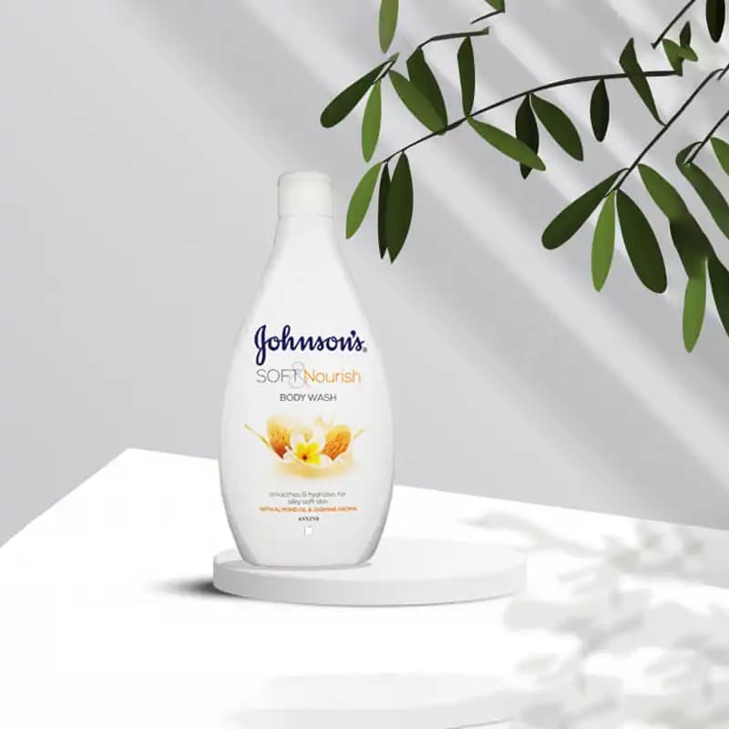 شامپو بدن جانسون با روغن بادام و رایحه گل یاسمن – Johnson’s اصل ایتالیا — تصویر ۳