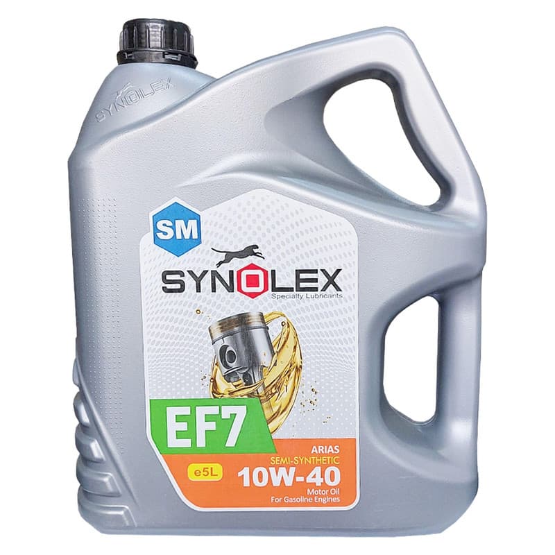 روغن موتور سینولکس مدل 10W-40 SM حجم 5 لیتر نیمه سنتتیک سمند ملی