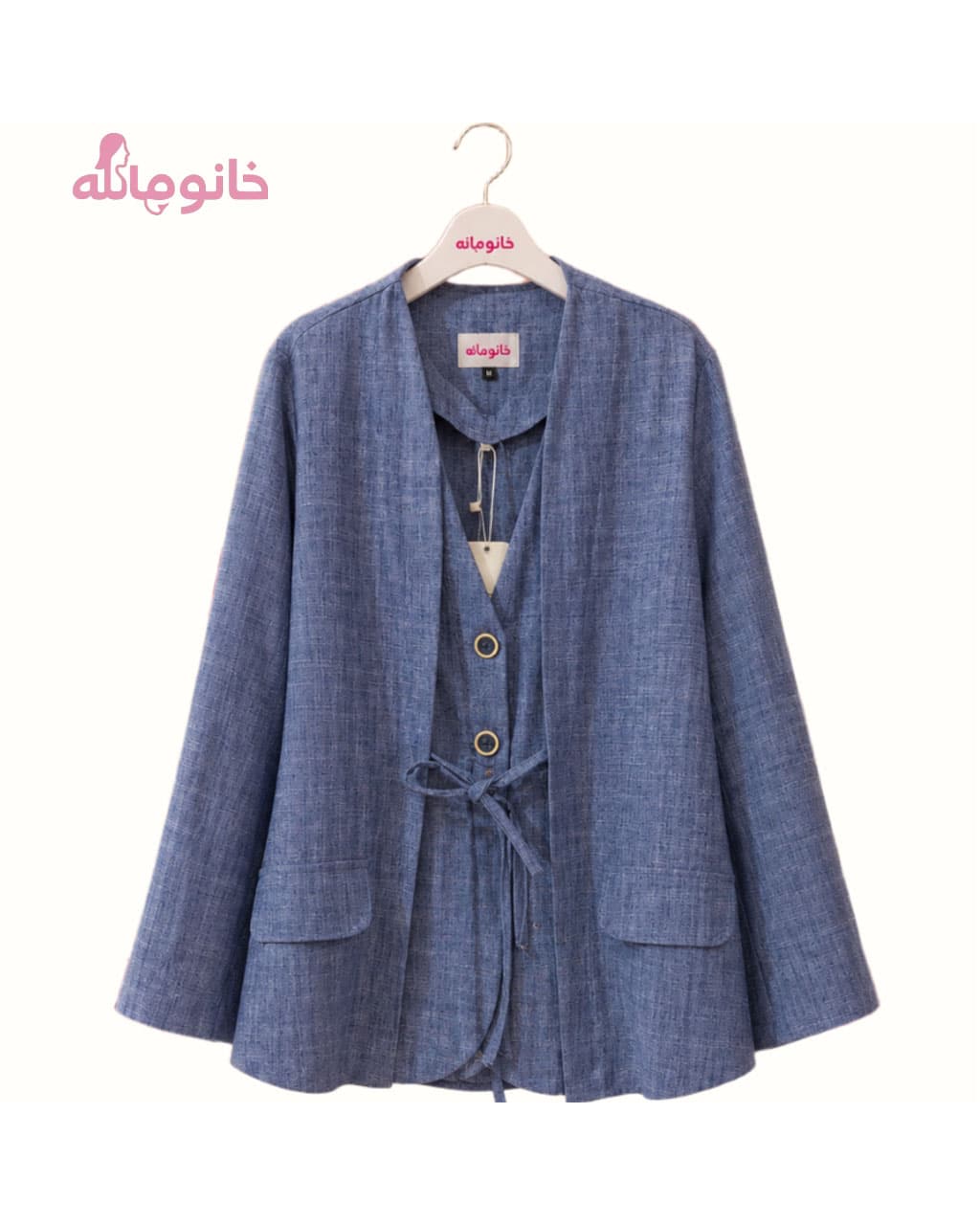 کت زنانه nizel 20581 لینن طرح جین