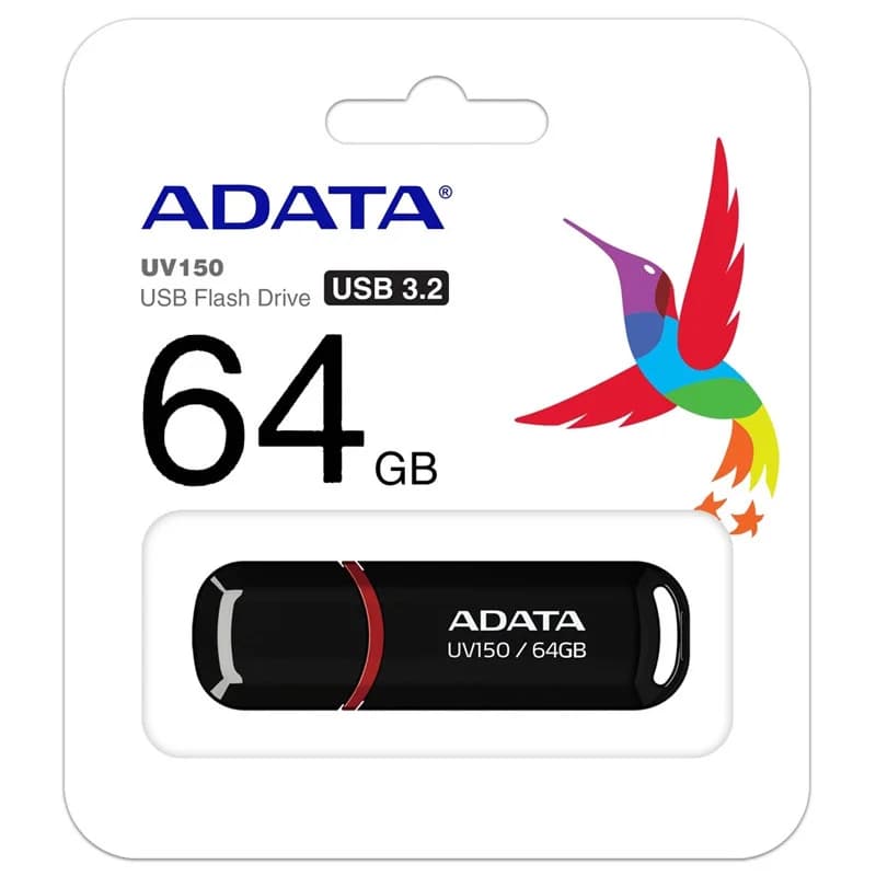 فلش مموری ۶۴ گیگ ای دیتا ADATA UV150 اورجینال USB 3.2 — تصویر ۲