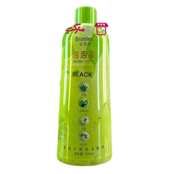 شامپو رنگ مو گیاهی Brimles مدل Herbal Bubble حجم 500 میلیلیتر — تصویر ۵