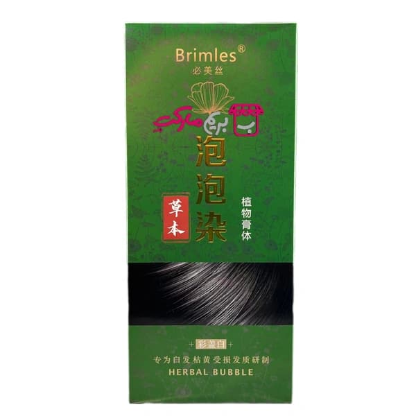 شامپو رنگ مو گیاهی Brimles مدل Herbal Bubble حجم 500 میلیلیتر — تصویر ۳