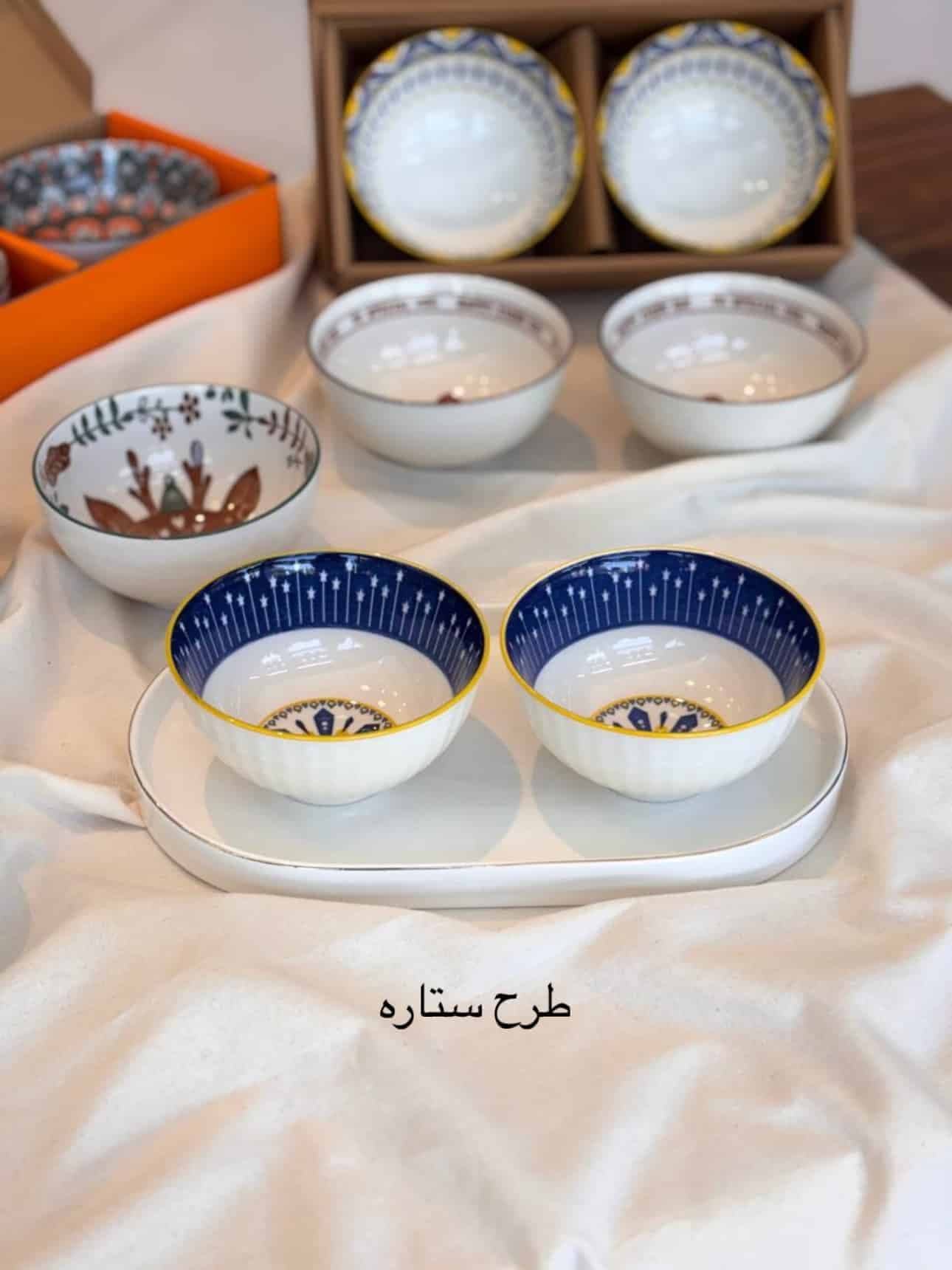 پیاله های جفتی طرحدار وارداتی — تصویر ۸