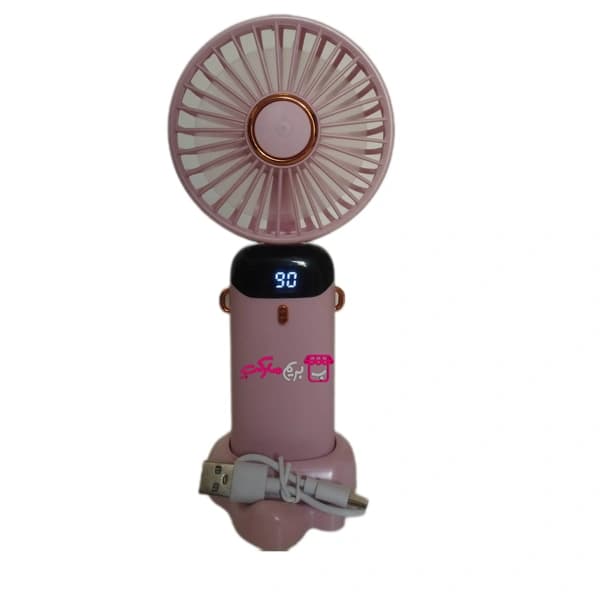 پنکه دستی و رومیزی هوشمند مدل N15 (شارژی دیجیتال)