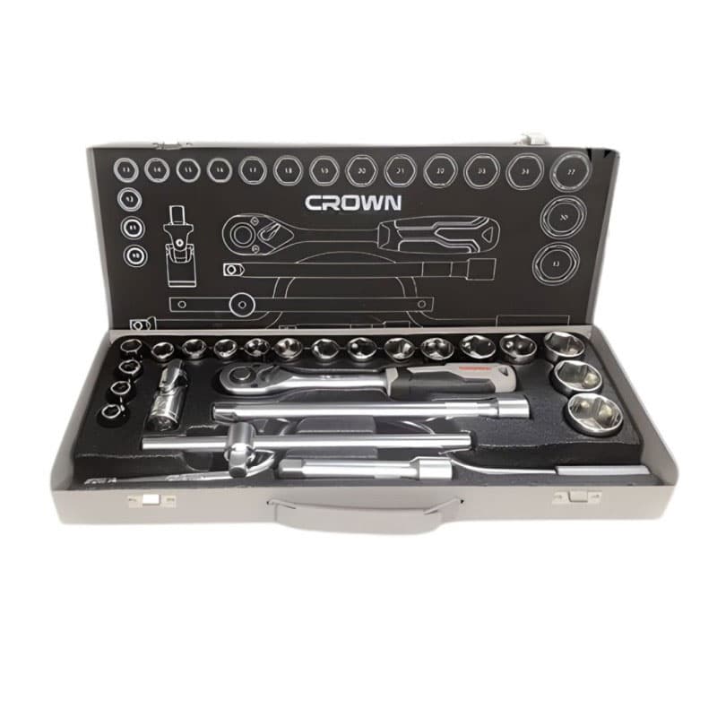 ست جعبه بکس 24 عددی درایو 1/2 اینچ کرون CPHSW-XA24