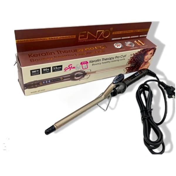 فر کننده مو انزو پروفشنال مدل EN-2225 قطر ۱۳ میلی‌متر (Keratin Therapy)
