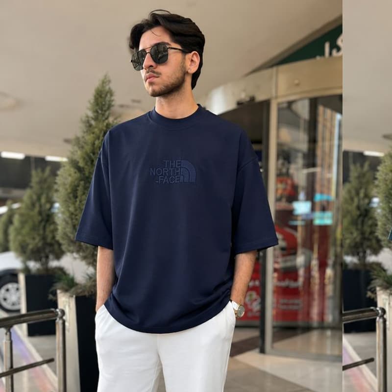 تیشرت سنگشور باکسی کروم