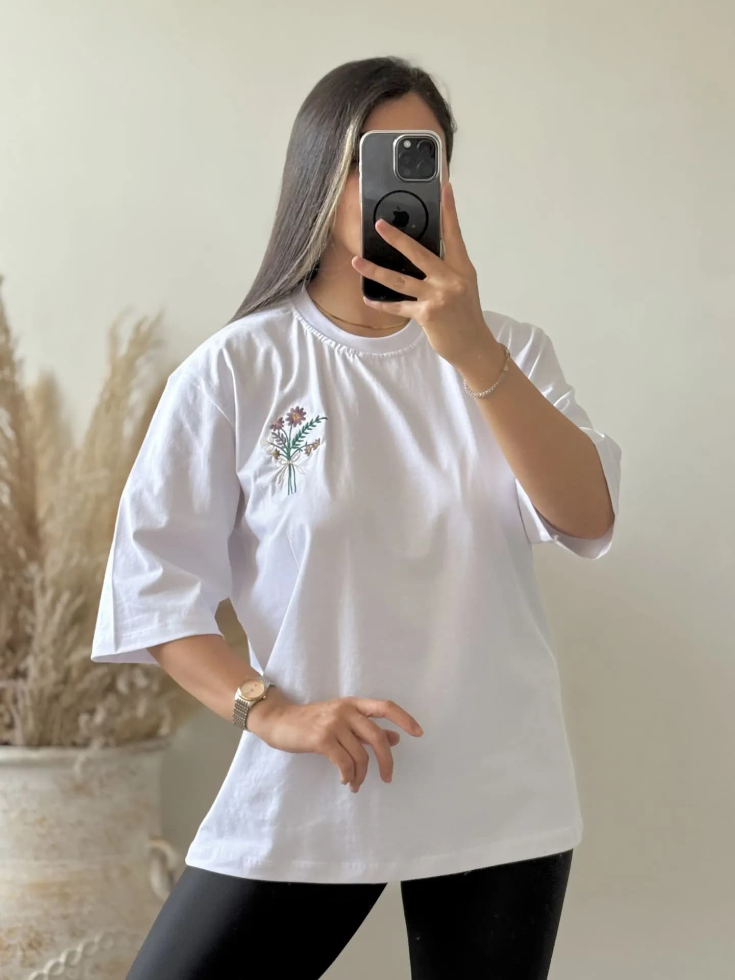 تیشرت باکسی گلدوزی باکسی — تصویر ۱۱