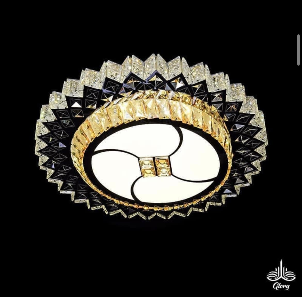 لوستر مدرن سقفی کریستالی مدل روناک SMD