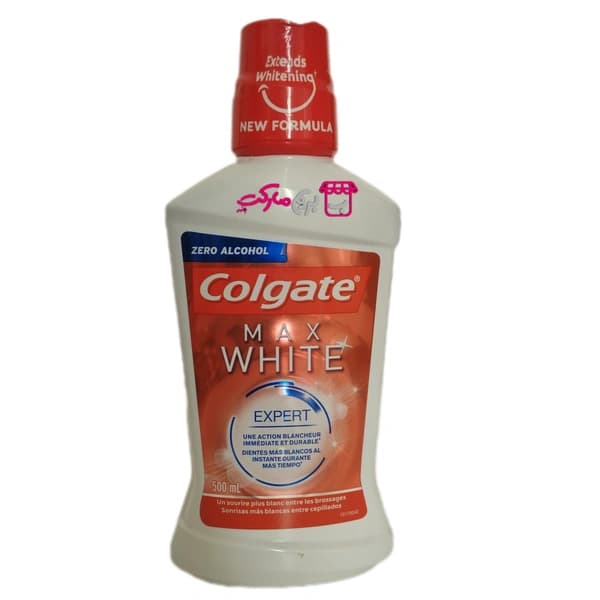 دهان‌شویه سفیدکننده کولگیت Max White Expert بدون الکل – 500 میلی‌لیتر