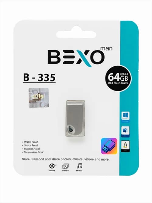 فلش مموری بکسو B-335 64GB اورجینال USB 2.0 — تصویر ۲