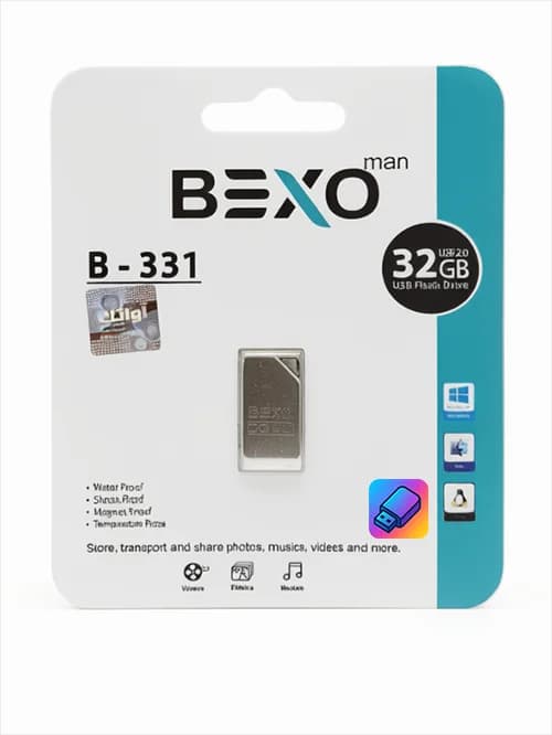 فلش مموری بکسو B-331 ظرفیت ۳۲ گیگابایت USB2.0 اورجینال​