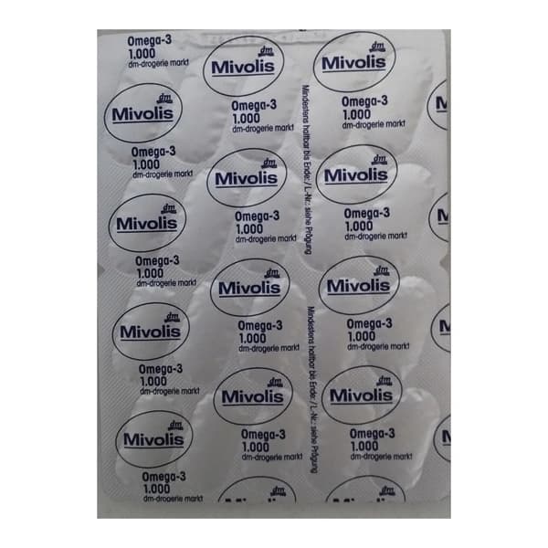 کپسول امگا ۳ میفولیس ۱۰۰۰ با ویتامین E و روغن ماهی 60 عددی — تصویر ۳