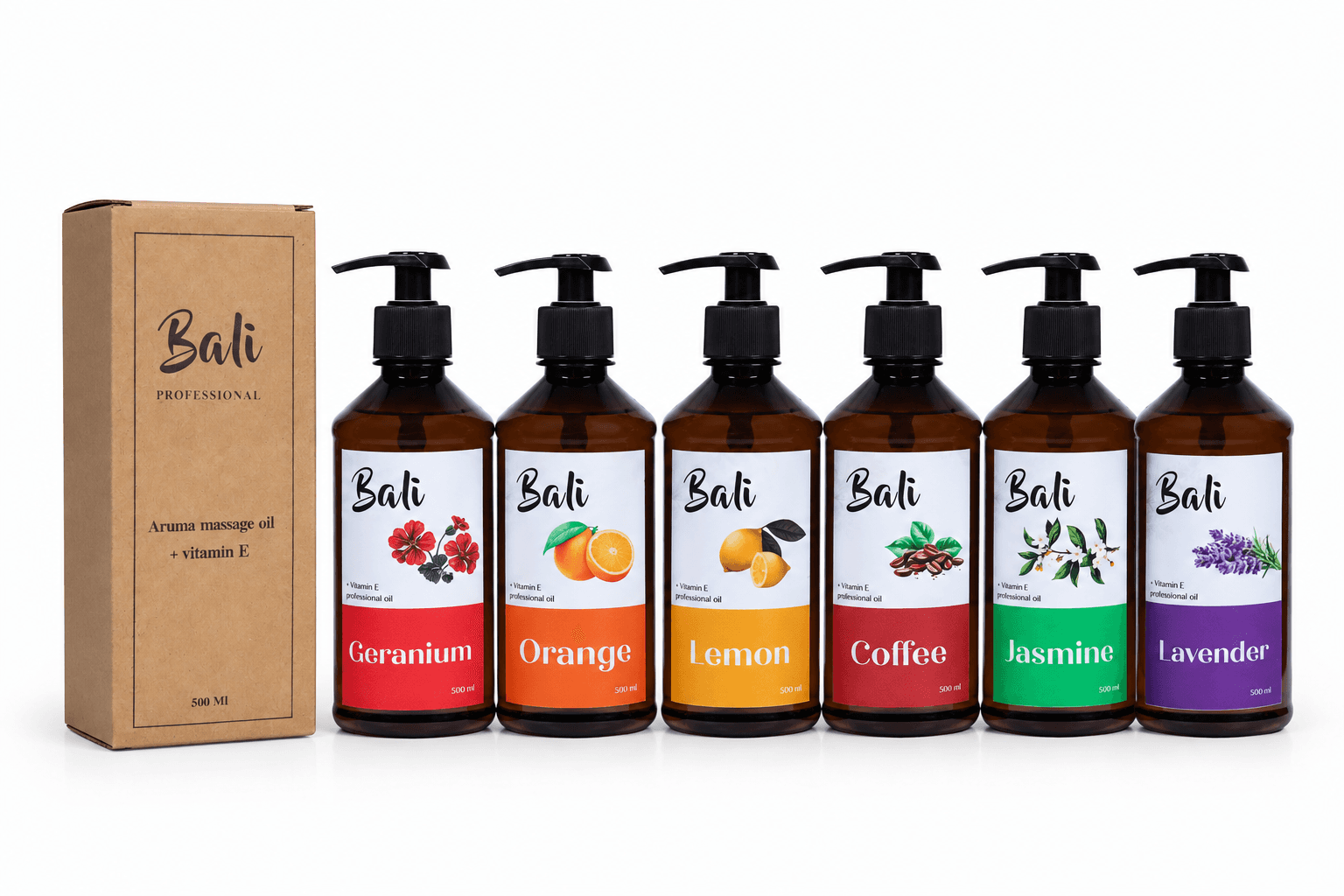 ست ویژه شش عددی روغن ماساژ بالی – 500 میل