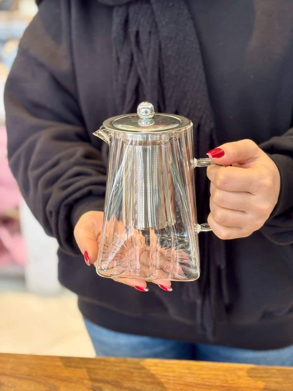 قوری پیرکس 4 ضلعی وارداتی — تصویر ۳