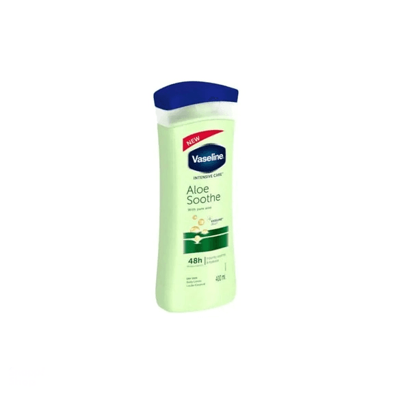 لوسیون بدن وازلین مدل Aloe Sooth حجم 400 میلی‌ لیتر — تصویر ۳