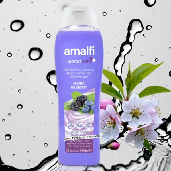 شامپو بدن آمالفی (Amalfi) مدل بلوبری حجم ۷۵۰ میلی‌لیتر محصول اسپانیا