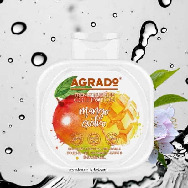 شامپو یا ژل حمام و دوش انبه استوایی (Exotic Mango Bath And Shower Gel) اگرادو اصل اسپانیا