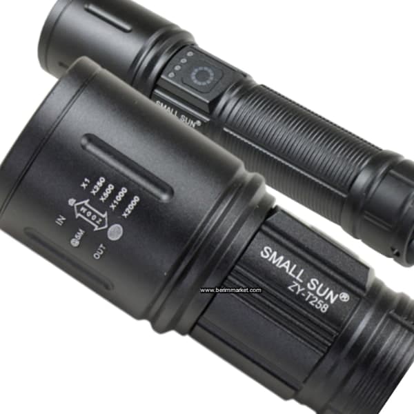 چراغ قوه شارژی قوی اسمال سان مدل Small Sun ZY-T258 با باتری 4800mAh