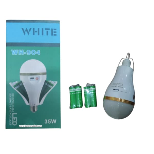 لامپ اضطراری و شارژی LED 35 وات مدل WH-904 (برند White Crown).