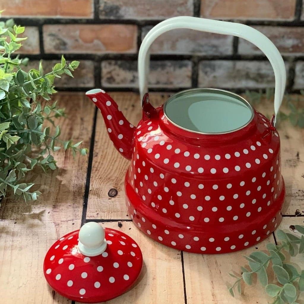 کتری لعابی خال خالی EBRU — تصویر ۳