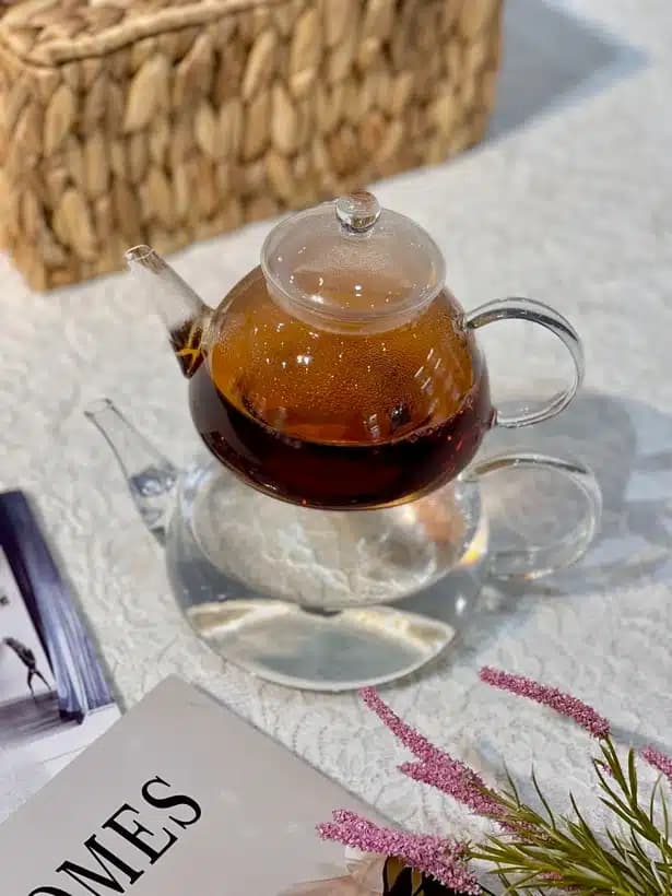 کتری قوری تمام پیرکس شعله مستقیم وارداتی — تصویر ۲