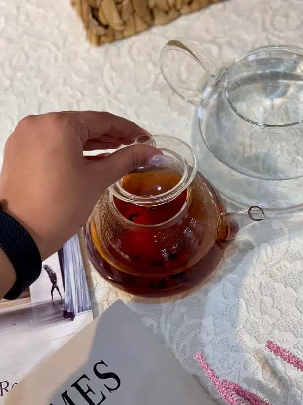 کتری قوری تمام پیرکس شعله مستقیم وارداتی — تصویر ۵