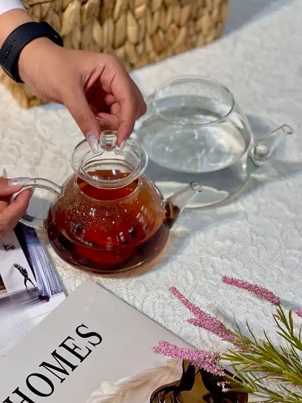 کتری قوری تمام پیرکس شعله مستقیم وارداتی — تصویر ۳