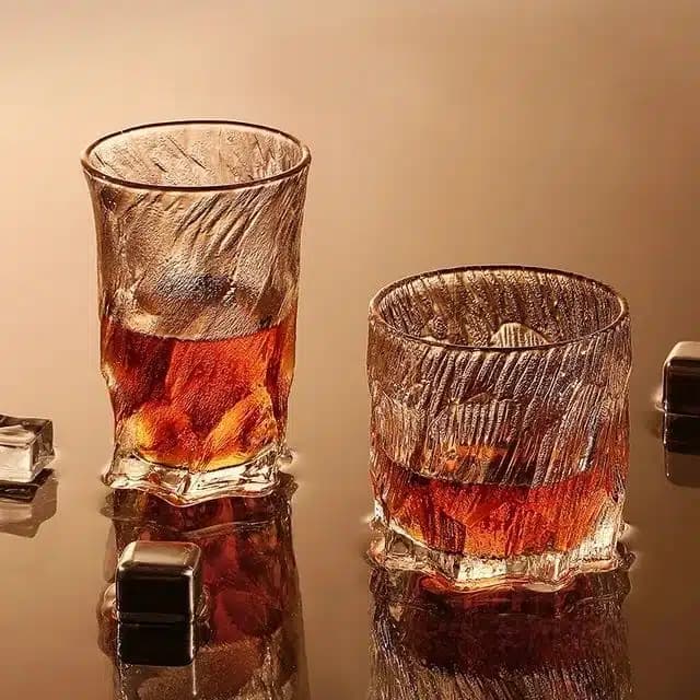 لیوان دفرمه طرح یخی DELI GLASS — تصویر ۵