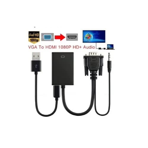 تبدیل VGA به HDMI با صدا با پک کارتونی