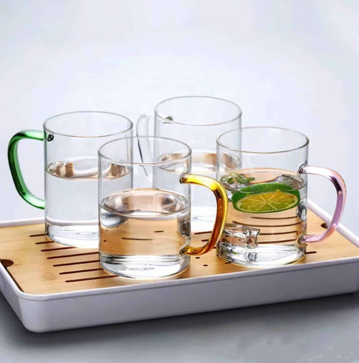 ماگ پیرکس دسته رنگی وارداتی