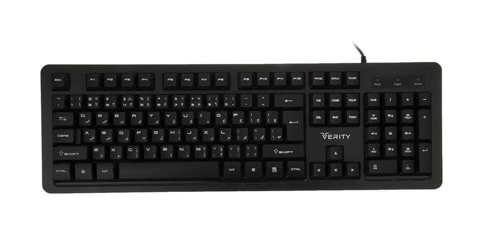 کیبورد سیمی وریتی مدل verity v-kb6134