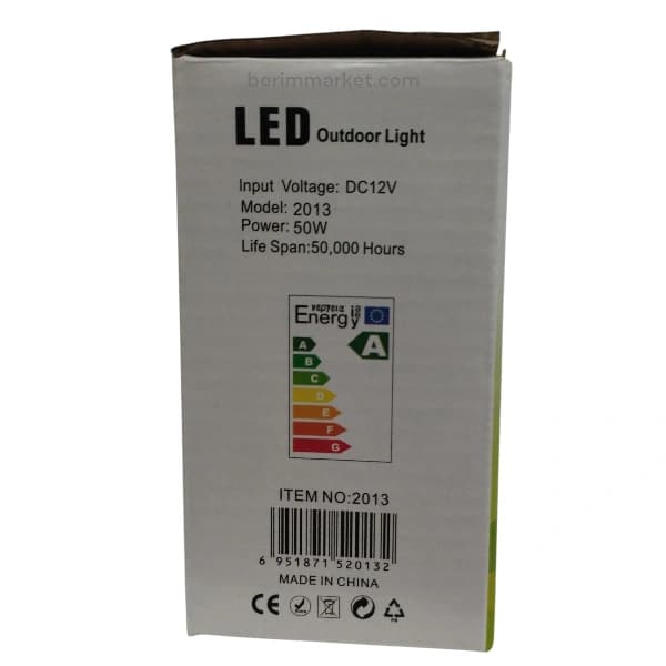 پروژکتور سیار 50 وات و 100 وات LED CAICAI ، سر باتری خور ماشین — تصویر ۵