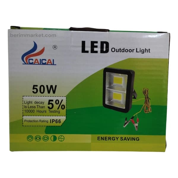 پروژکتور سیار 50 وات و 100 وات LED CAICAI ، سر باتری خور ماشین — تصویر ۴
