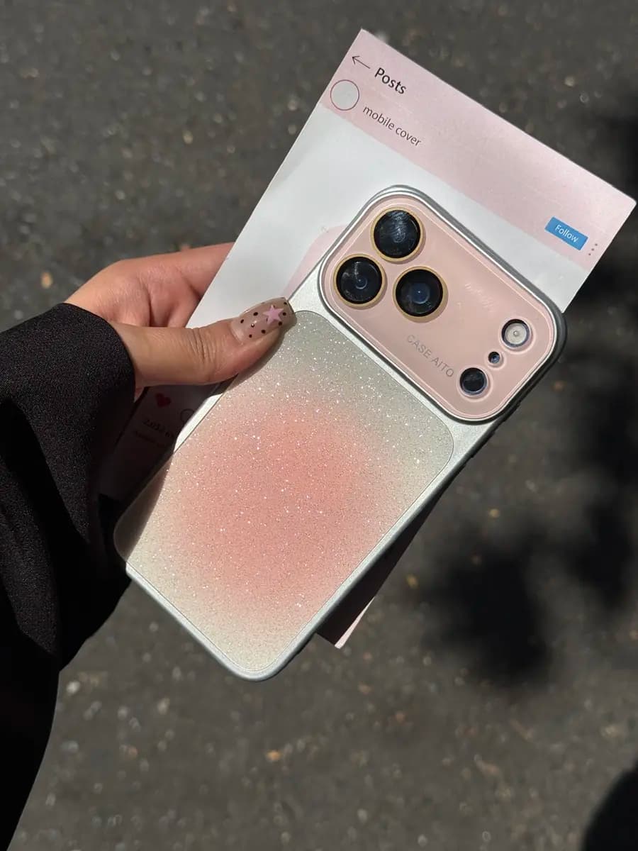 قاب آیفون Pink Shine Lens — تصویر ۷