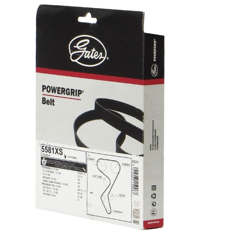 تسمه تایم ۱۱۴ دندانه پژو ۴۰۵ پاورگریپ (گتس GATES) اصلی | 5215XS