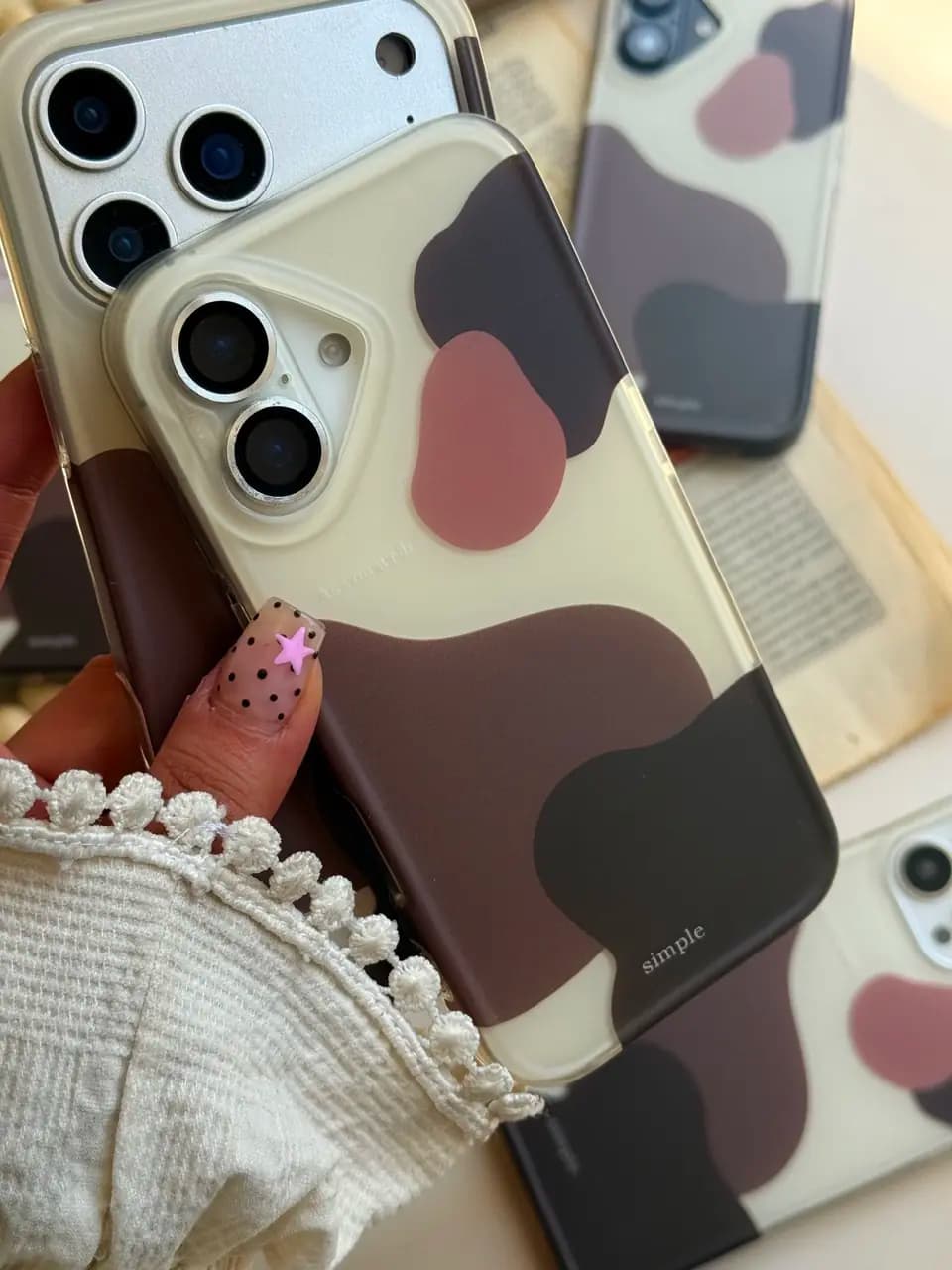 قاب آیفون Brown Marble — تصویر ۴